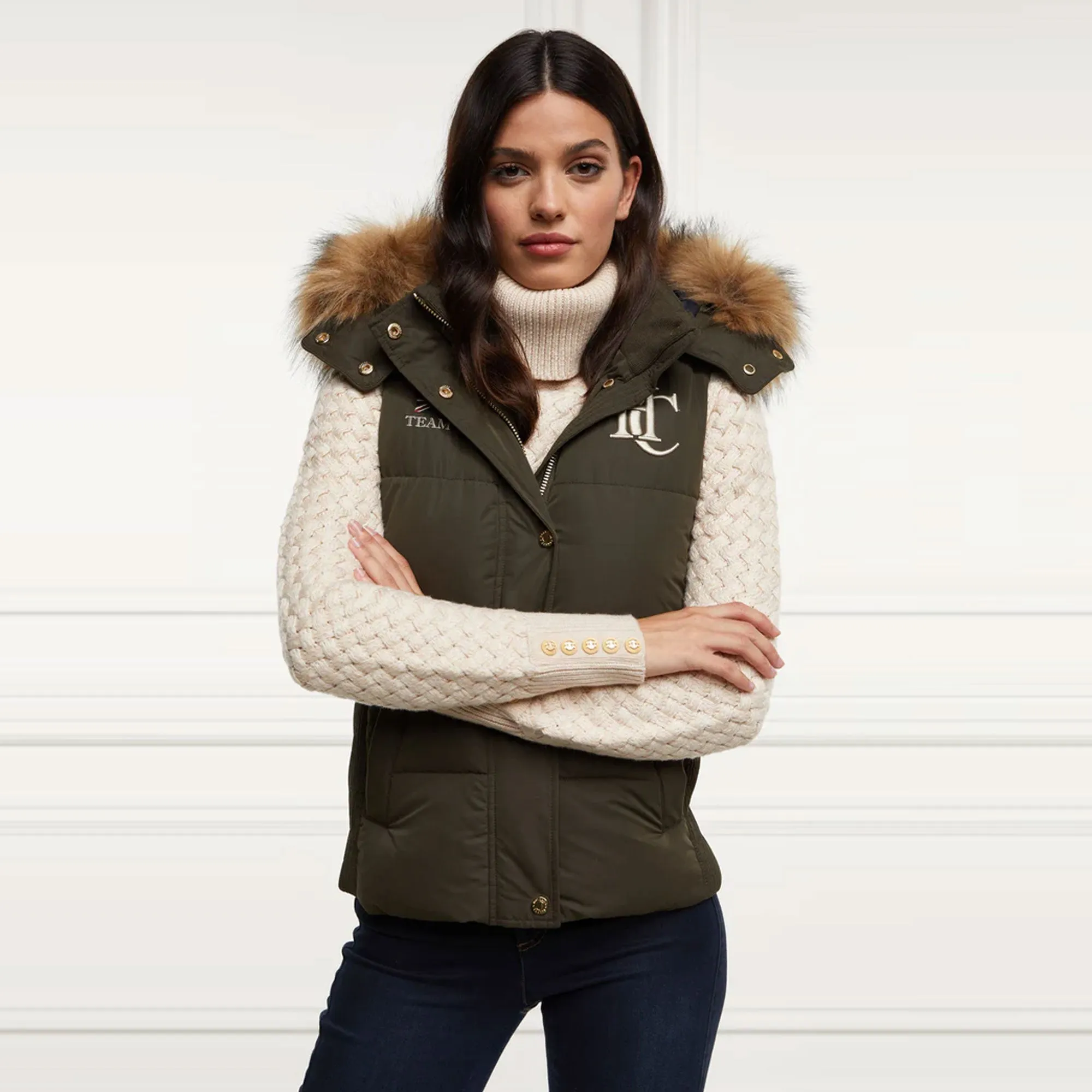 Holland Cooper Ladies Team Hooded Gilet