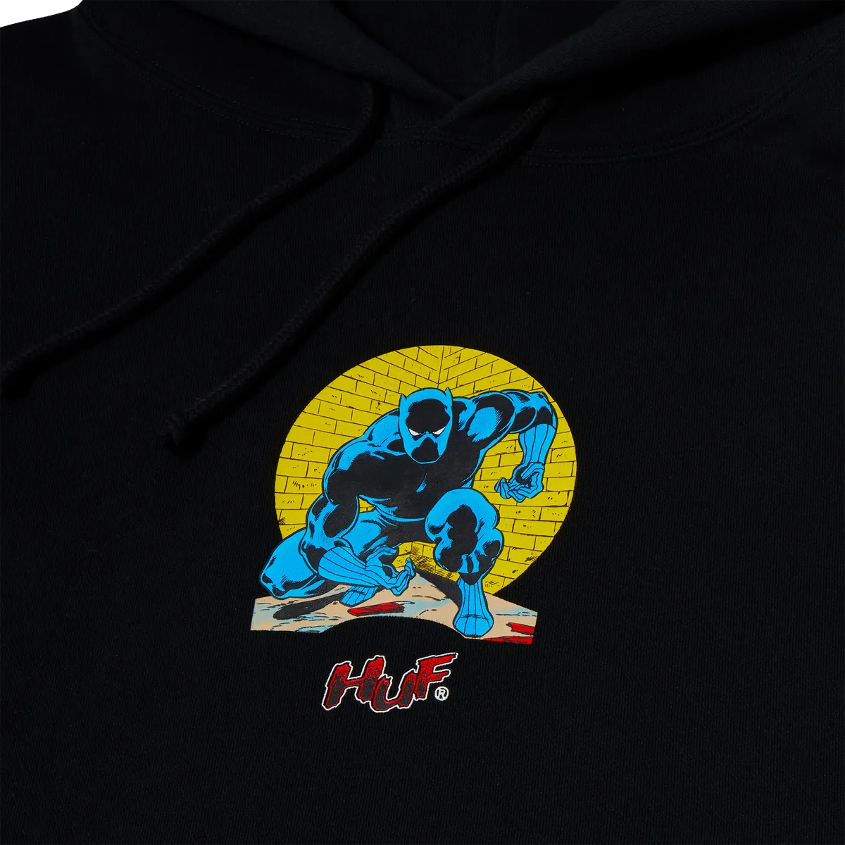 HUF X AVENGERS NIGHT PROWLING PULLOVER HOOD BLACK