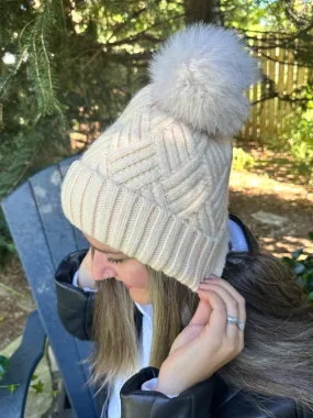 Ivory Knit Hat