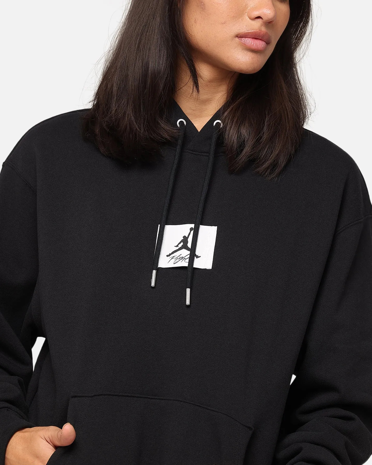 Jordan Essentials Statement Fleece Pullover Hoodie Black/Sail