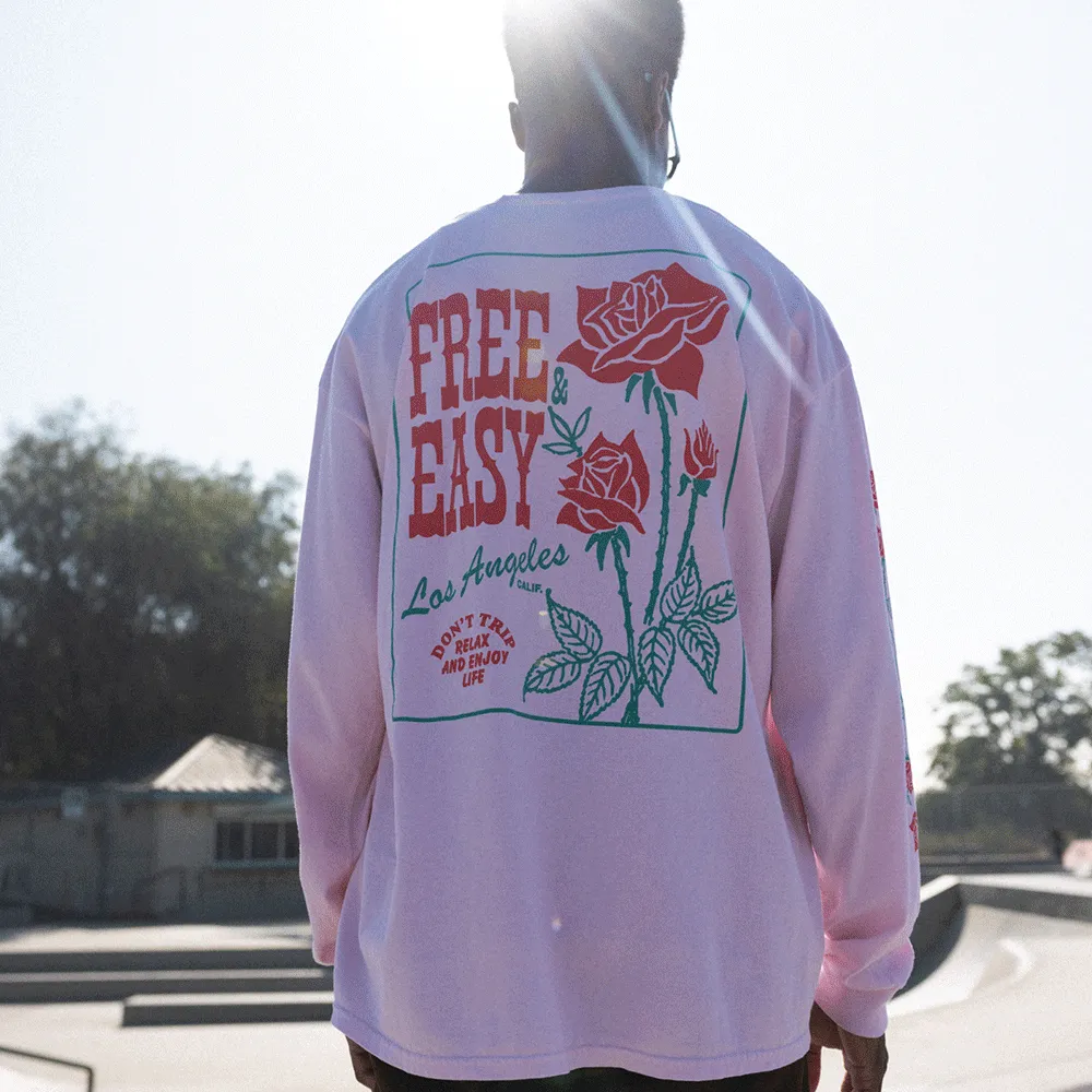 La Rosa Long Sleeve Tee - Pink