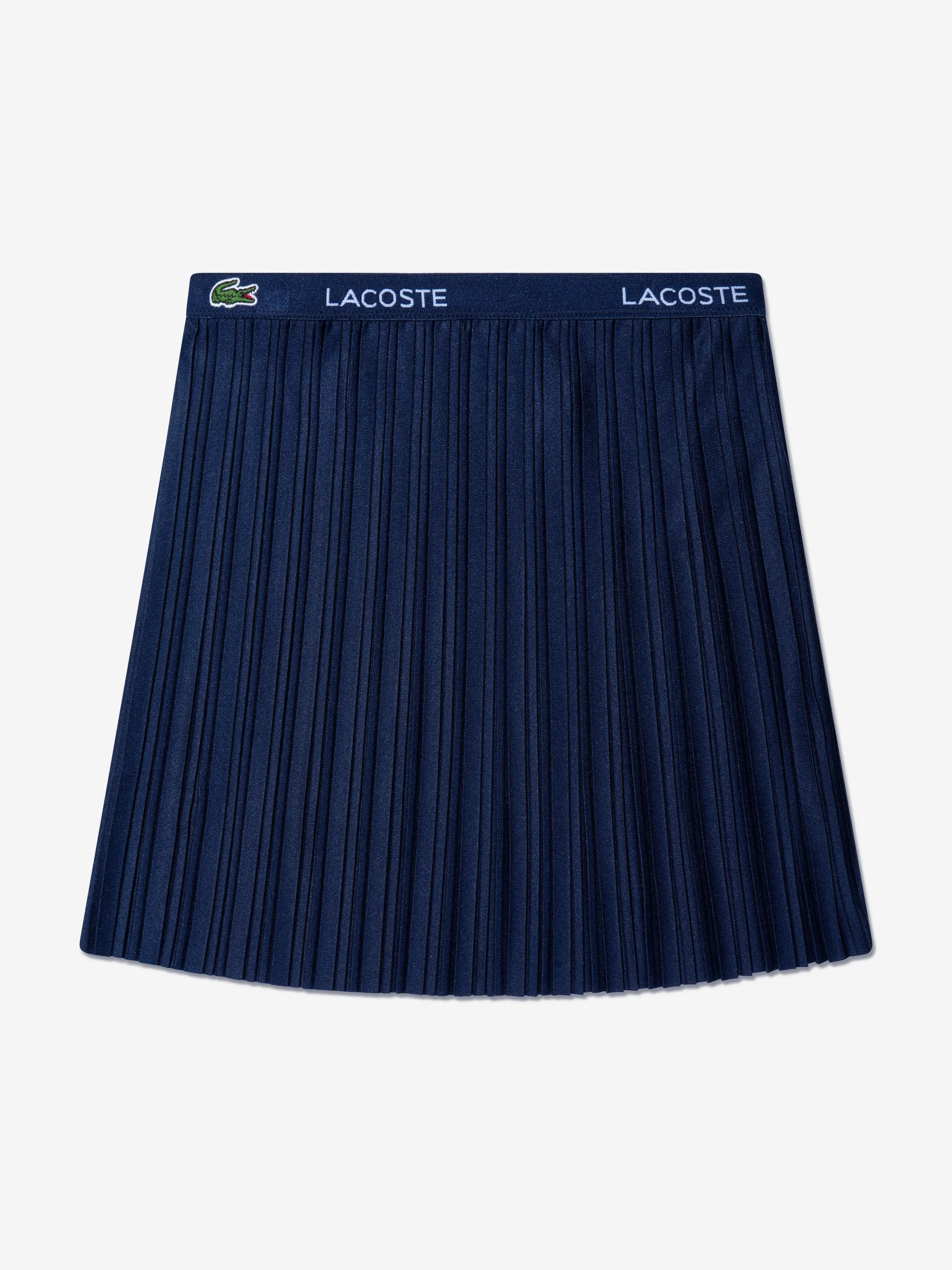 Lacoste Girls Pleated Skirt in Navy