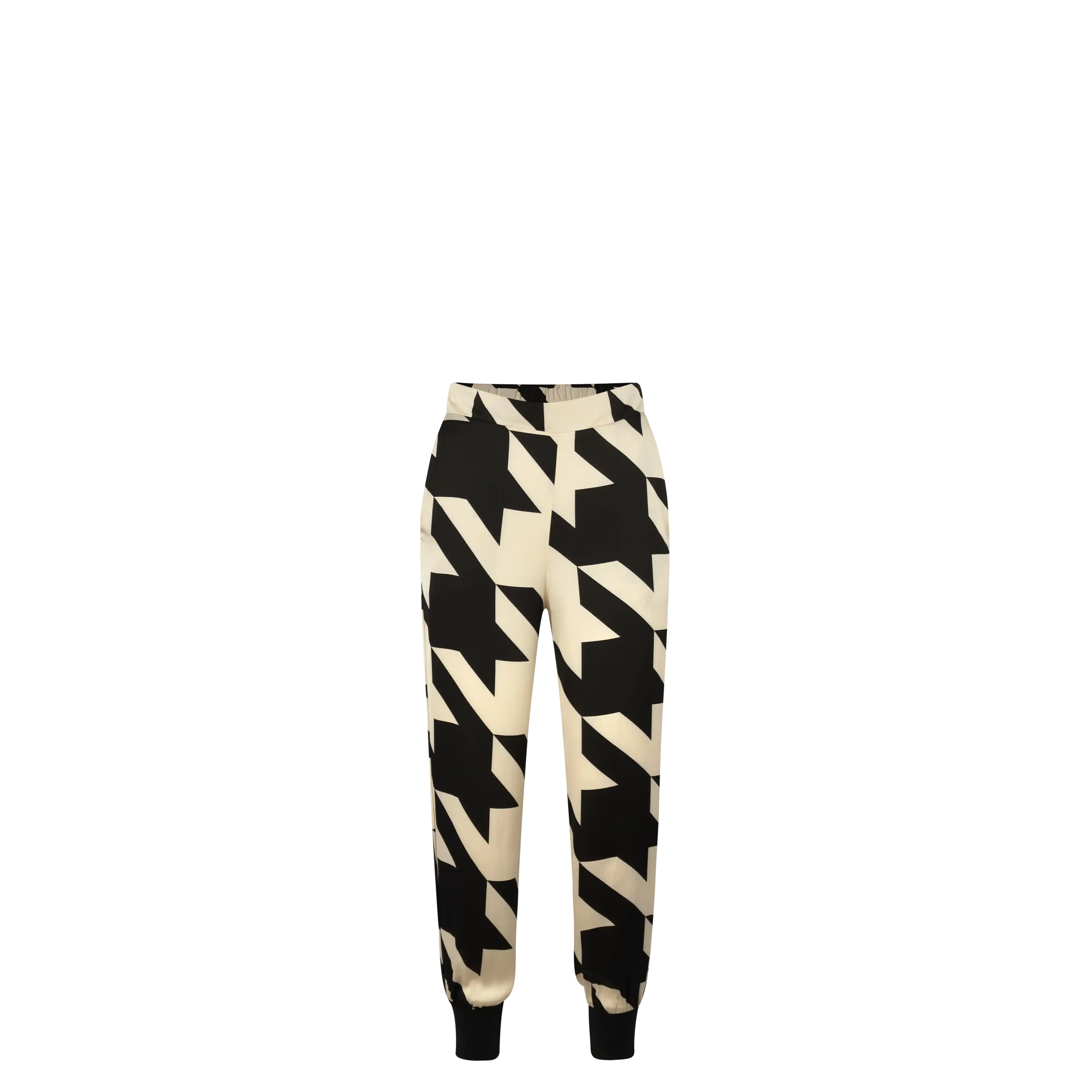 LEEZY Houndstooth Maxi Black Ivory