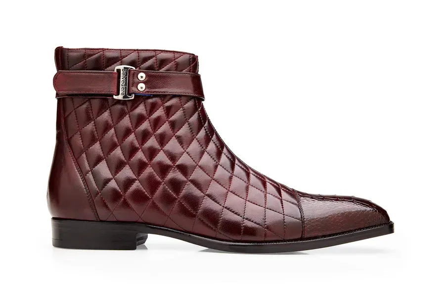 Libero Quilted Leather Ostrich Boot by Belvedere