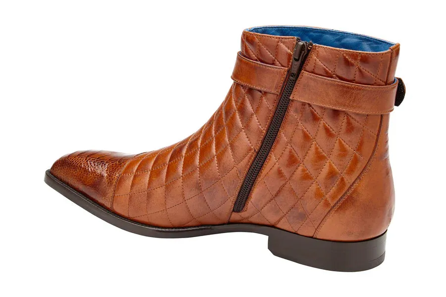 Libero Quilted Leather Ostrich Boot by Belvedere