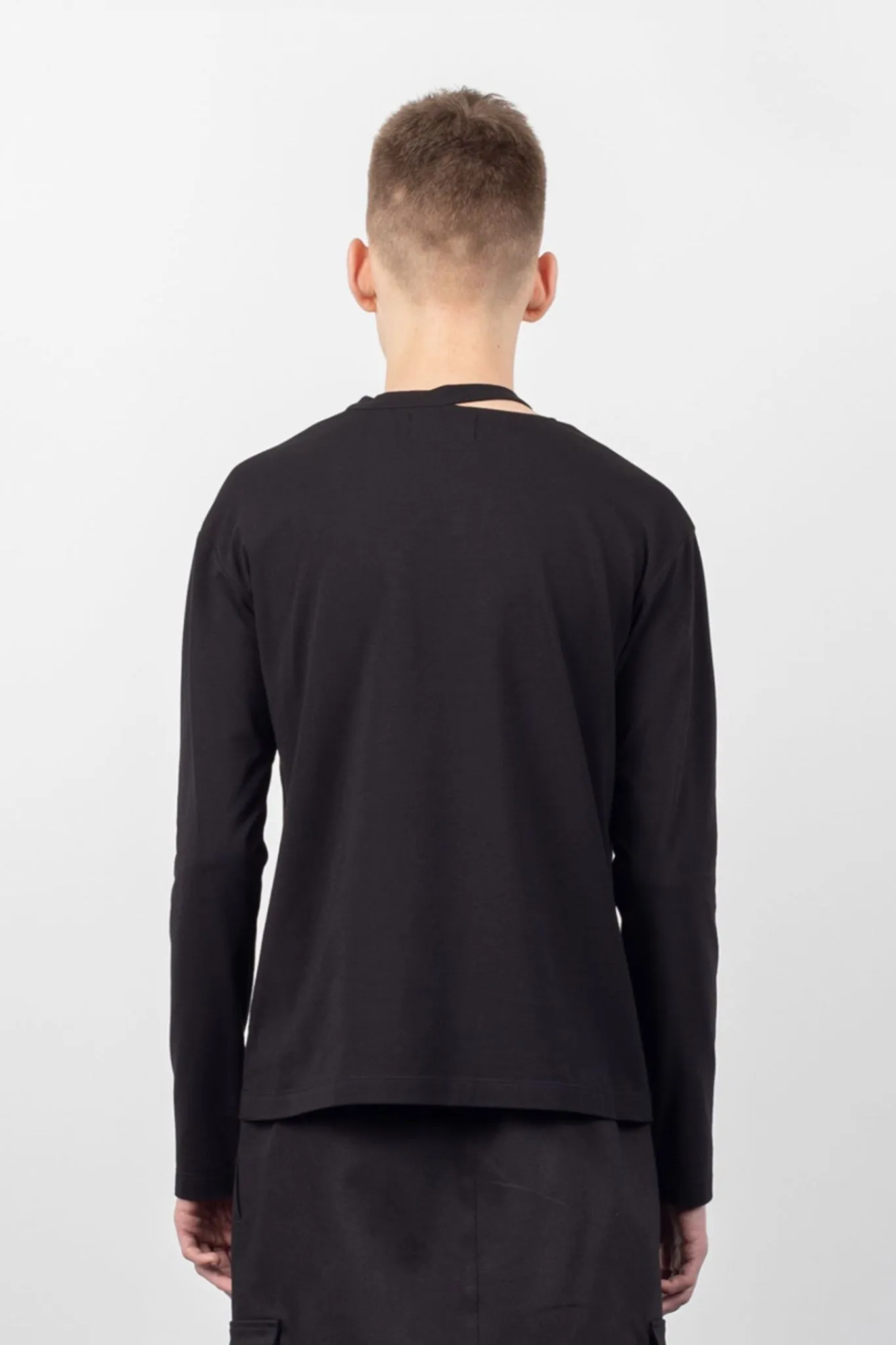 Line Long Sleeve Brutalism Pocket Tee