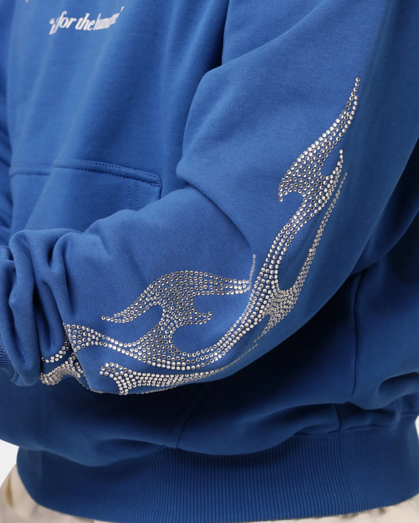 Loiter Cosmic Rhinestone Hoodie Blue