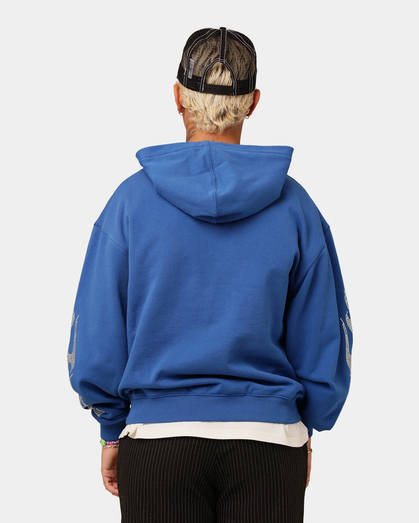 Loiter Cosmic Rhinestone Hoodie Blue