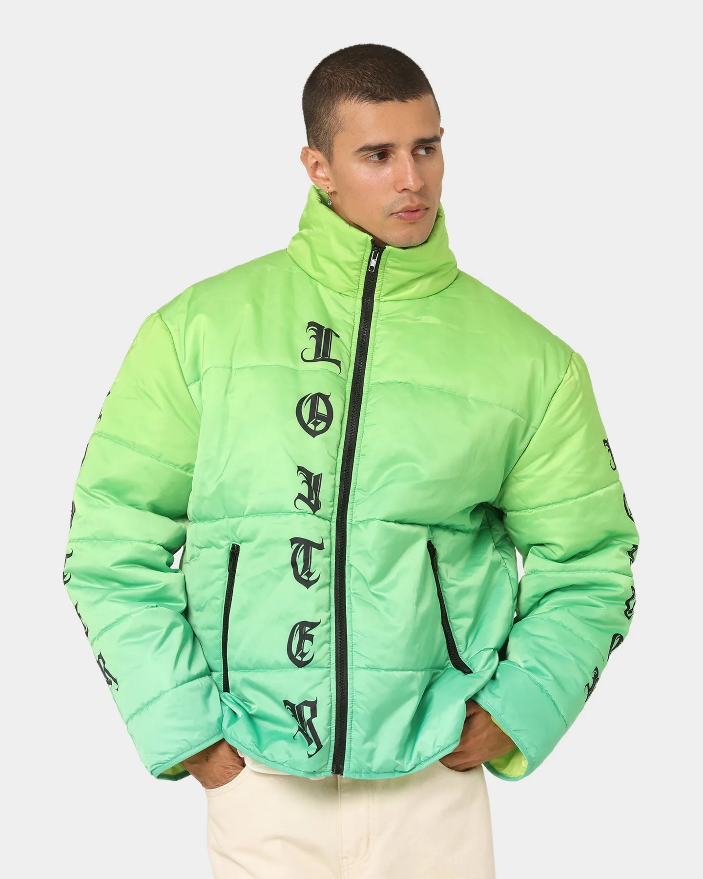 Loiter Eternal Puffer Jacket Neon Green