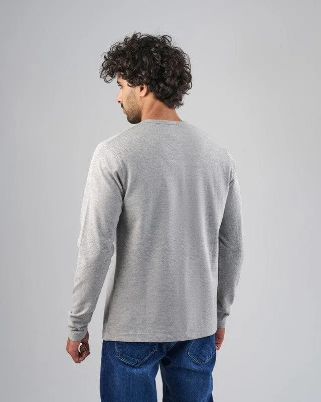 LONG SLEEVE SLIM T-SHIRT  - LIGHT CHINEE