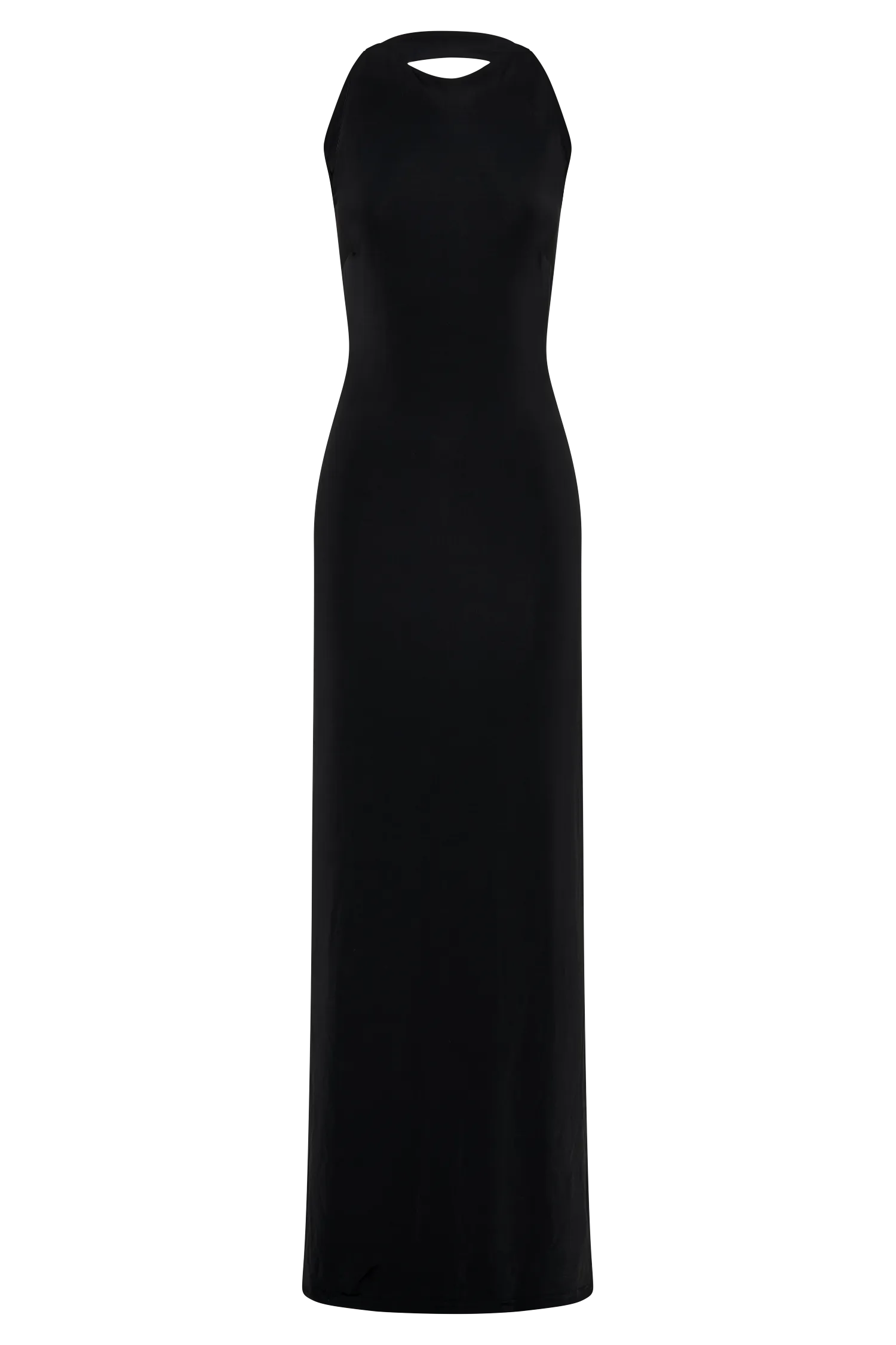 Louise Slinky Backless Maxi Dress - Black