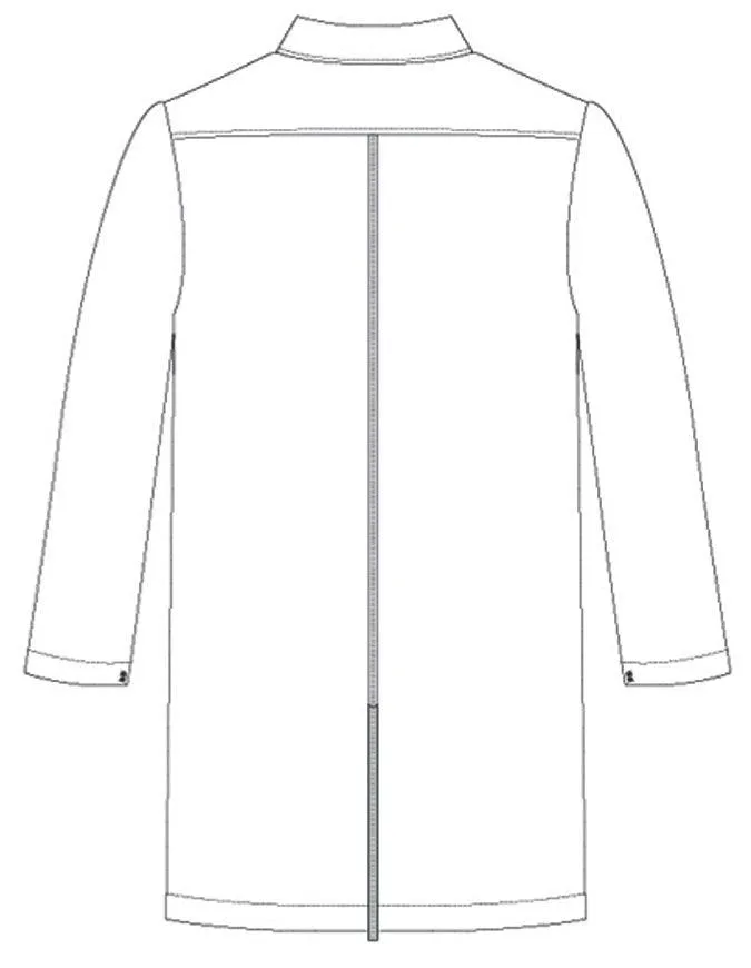 Maevn 35.5 Inch Unisex Notched Collar Lab Coat