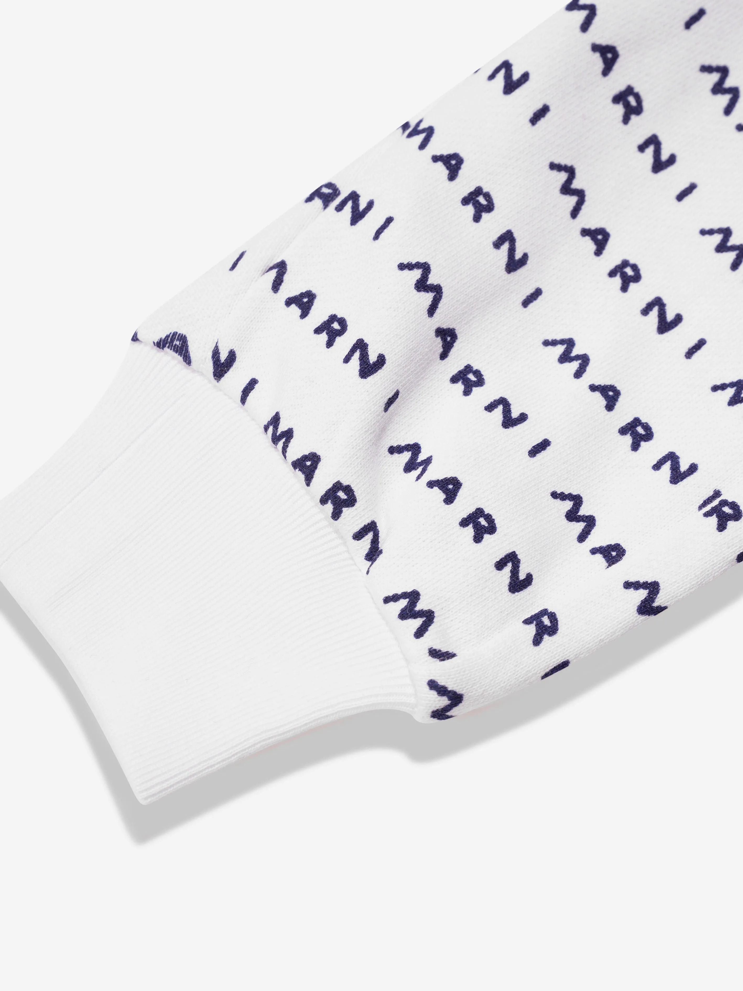 MARNI Baby Logo Print Joggers in White