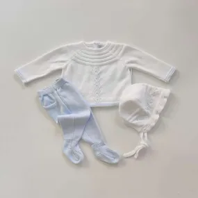 Martin Aranda White & Blue Unisex Set