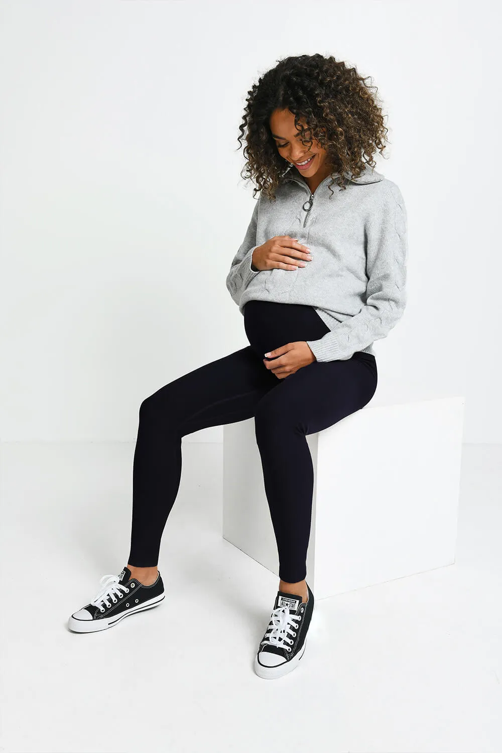 Maternity Winter Everyday Leggings - Vintage Navy