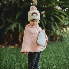 Mauve Rainbow Knit Beanie