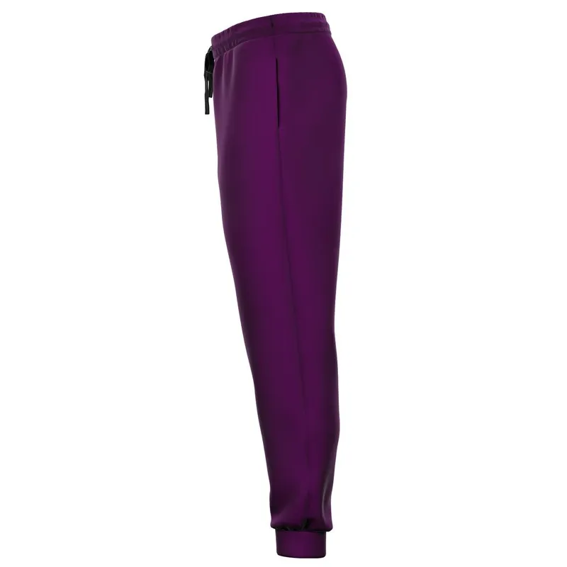 Medium Dark Purple Joggers | Unisex | with PLUS sizes | Medium Dark Pure Purple | C50M100Y0K60