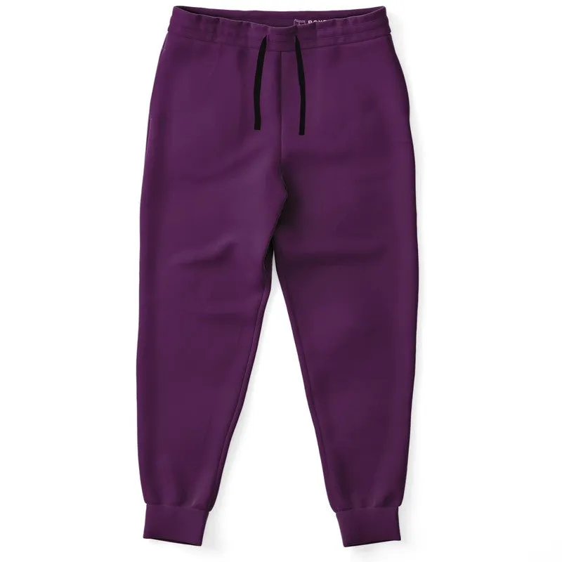 Medium Dark Purple Joggers | Unisex | with PLUS sizes | Medium Dark Pure Purple | C50M100Y0K60