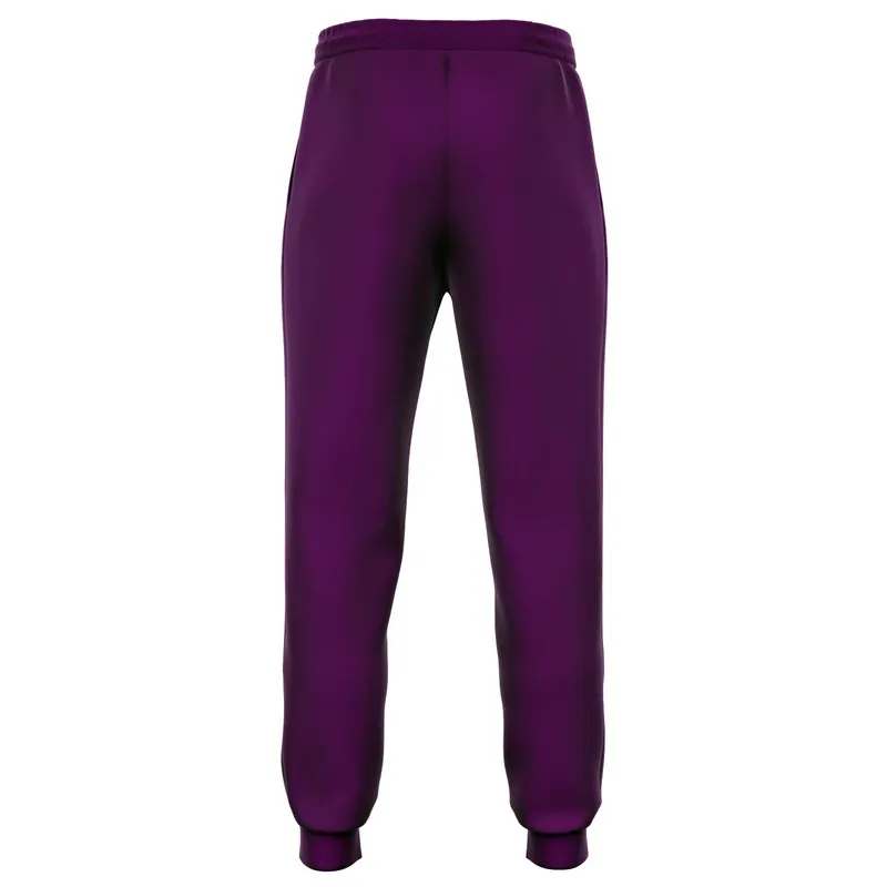 Medium Dark Purple Joggers | Unisex | with PLUS sizes | Medium Dark Pure Purple | C50M100Y0K60