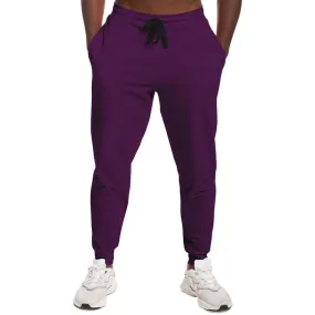 Medium Dark Purple Joggers | Unisex | with PLUS sizes | Medium Dark Pure Purple | C50M100Y0K60