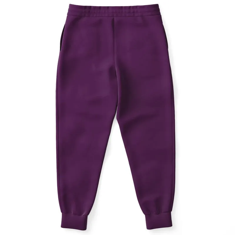 Medium Dark Purple Joggers | Unisex | with PLUS sizes | Medium Dark Pure Purple | C50M100Y0K60