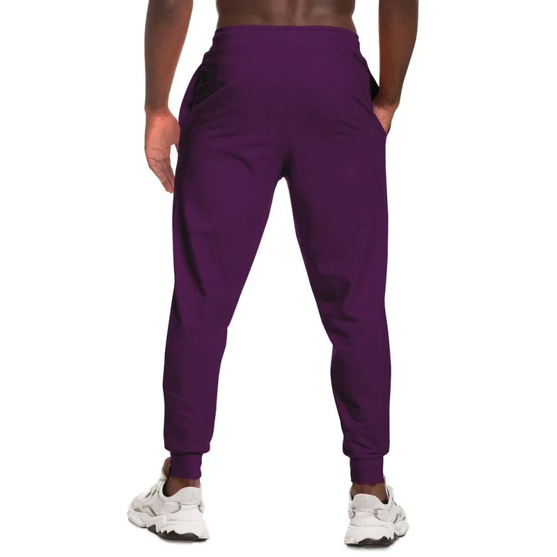 Medium Dark Purple Joggers | Unisex | with PLUS sizes | Medium Dark Pure Purple | C50M100Y0K60