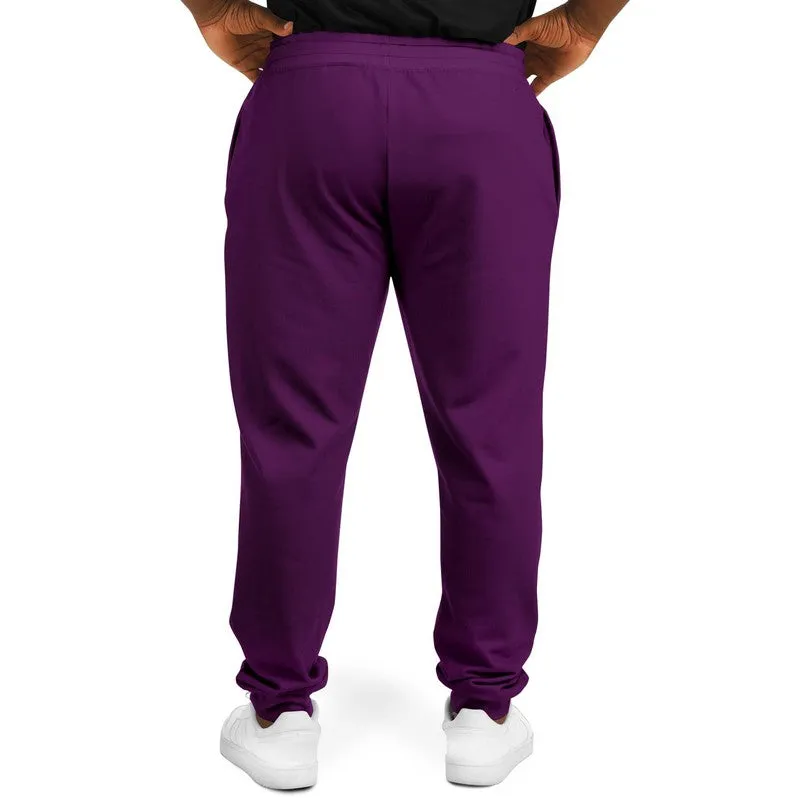 Medium Dark Purple Joggers | Unisex | with PLUS sizes | Medium Dark Pure Purple | C50M100Y0K60