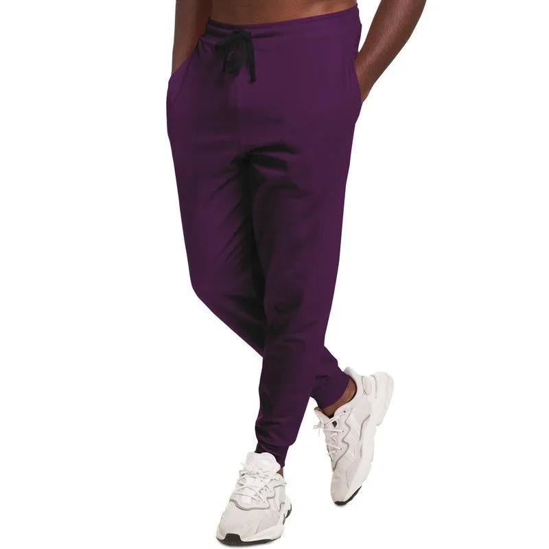 Medium Dark Purple Joggers | Unisex | with PLUS sizes | Medium Dark Pure Purple | C50M100Y0K60