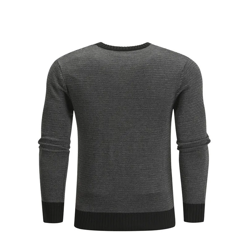 Men’s Casual Knit Pullover Sweater – Sleek and Warm Winter Fashion