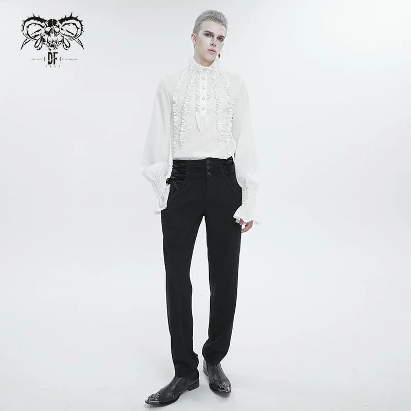 Men's Gothic Strappy High-waisted  Pants