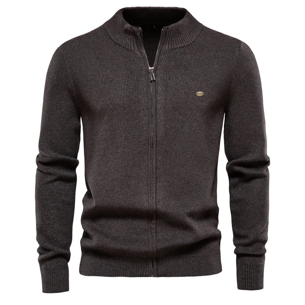 Men's Sweater Zipper Cardigan Tops