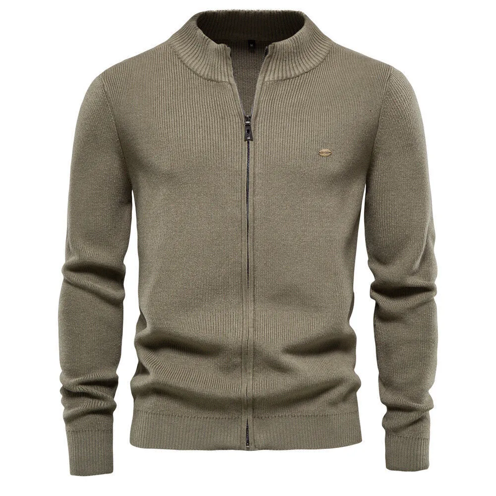 Men's Sweater Zipper Cardigan Tops