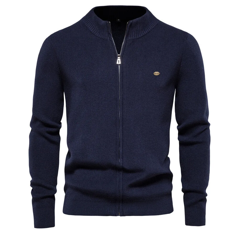 Men's Sweater Zipper Cardigan Tops