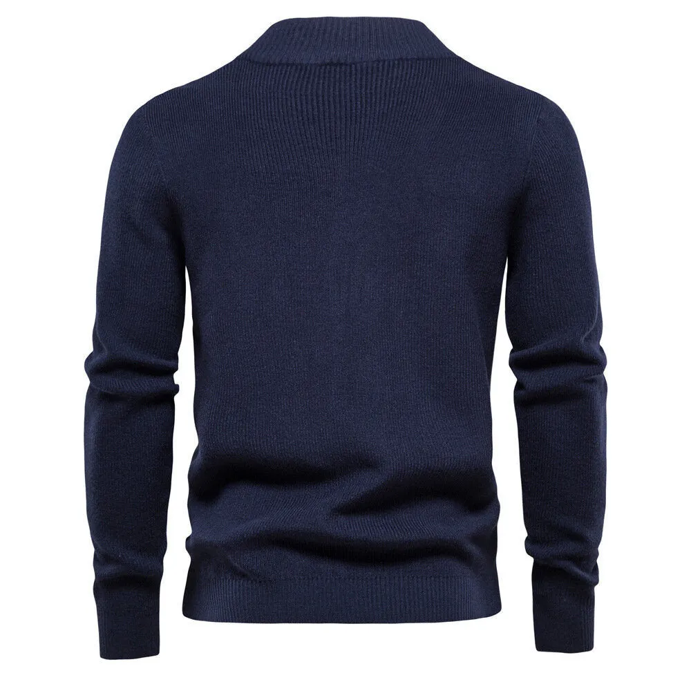 Men's Sweater Zipper Cardigan Tops