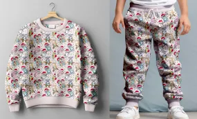 Merry & Bright Presents & Pups - Kids Sweat Separates