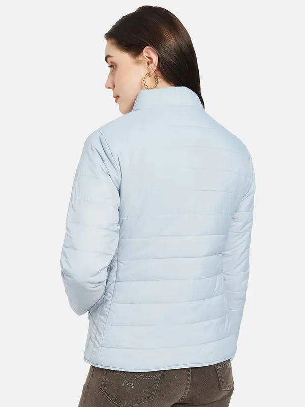 Mettle Women Blue Puffer Jacket