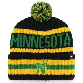 Minnesota North Stars '47 Brand Black Bering Cuff Knit Hat