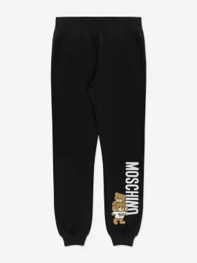 Moschino Kids Teddy Bear Logo Joggers in Black