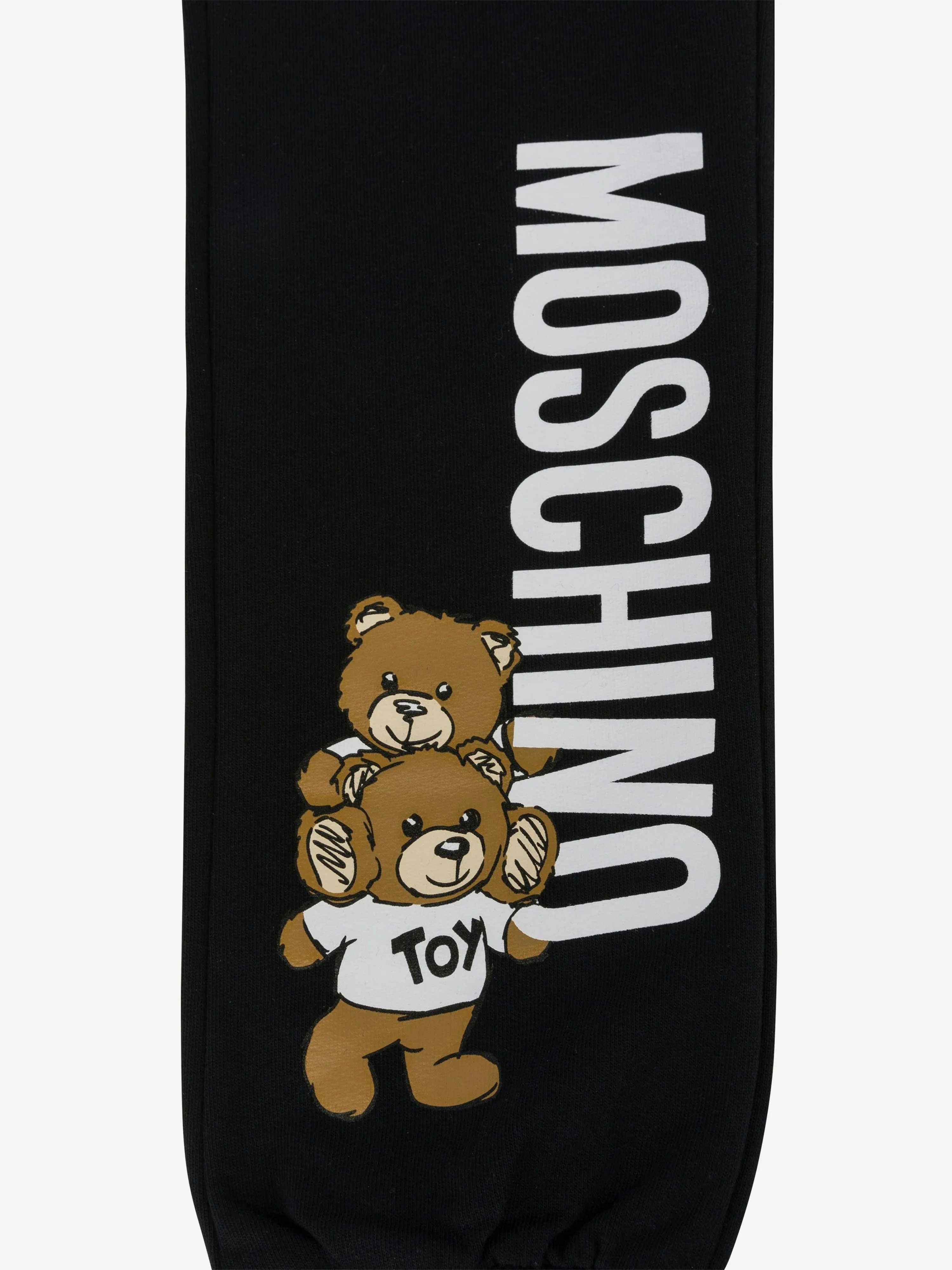 Moschino Kids Teddy Bear Logo Joggers in Black