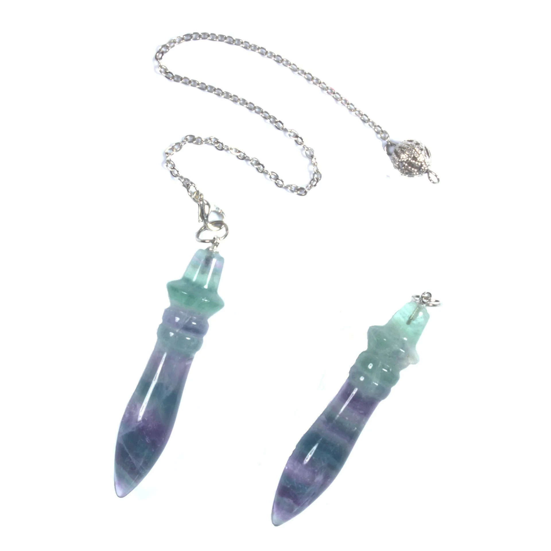 Natural Crystal Fluorite Pendant