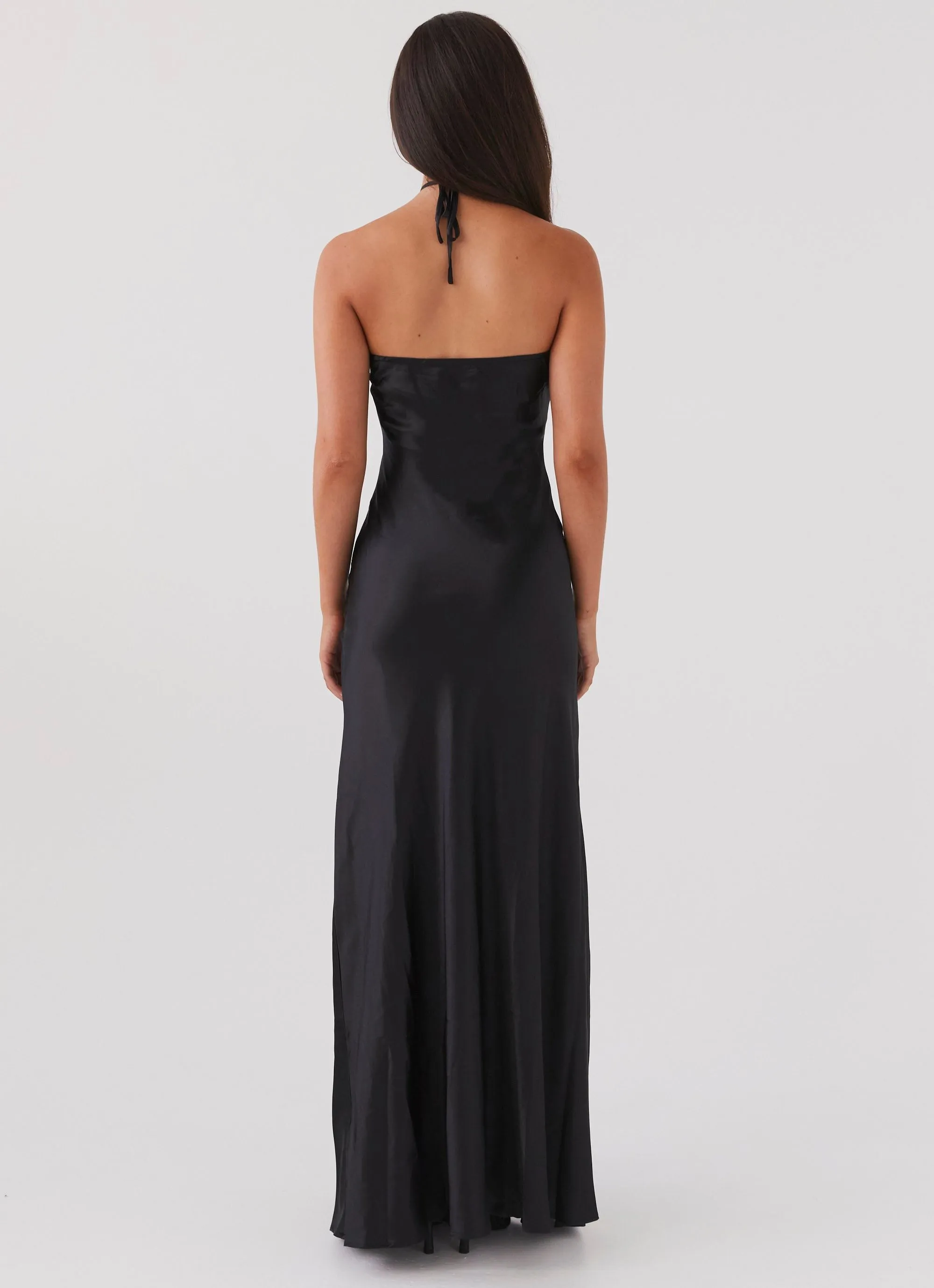 Noir Symphony Maxi Dress - Black