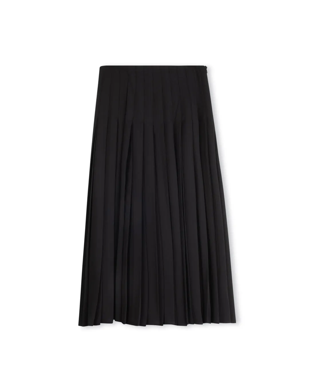 NOVELLA DOUBLE PLEATED SKIRT BLACK