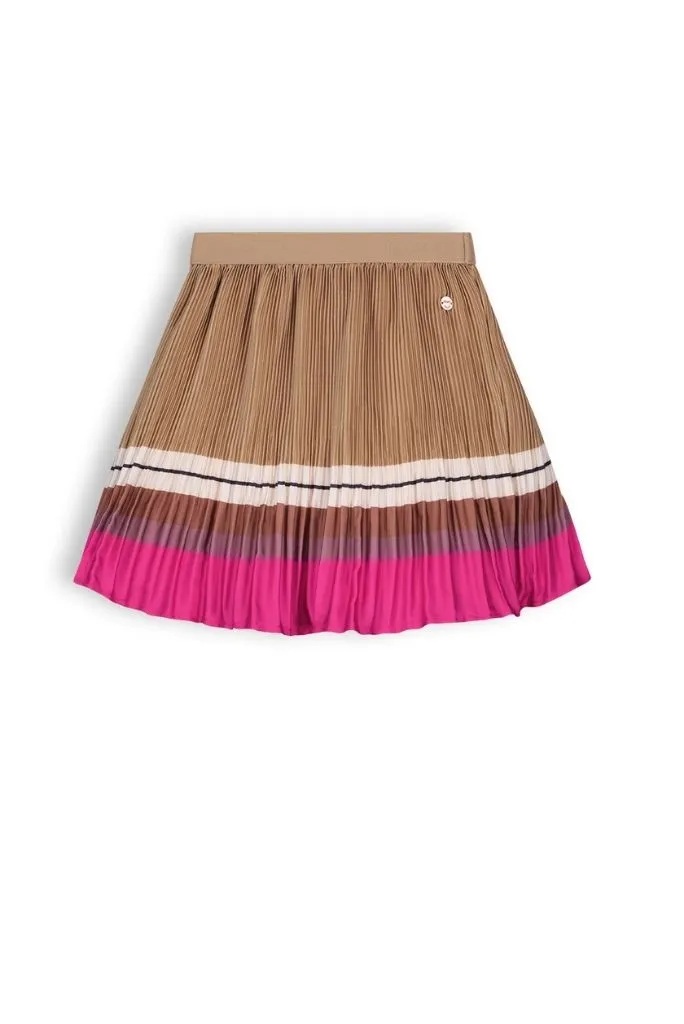 Nulan Satin Pleated Skirt