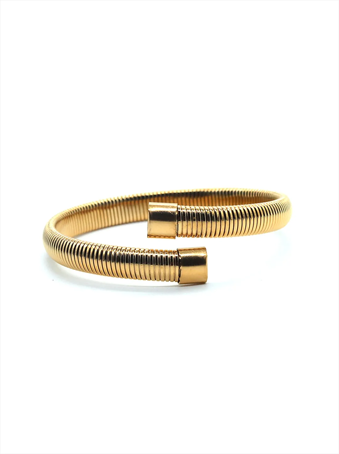 Ornaio 18K Gold Plated Waterproof Cobra Coil Handcuff