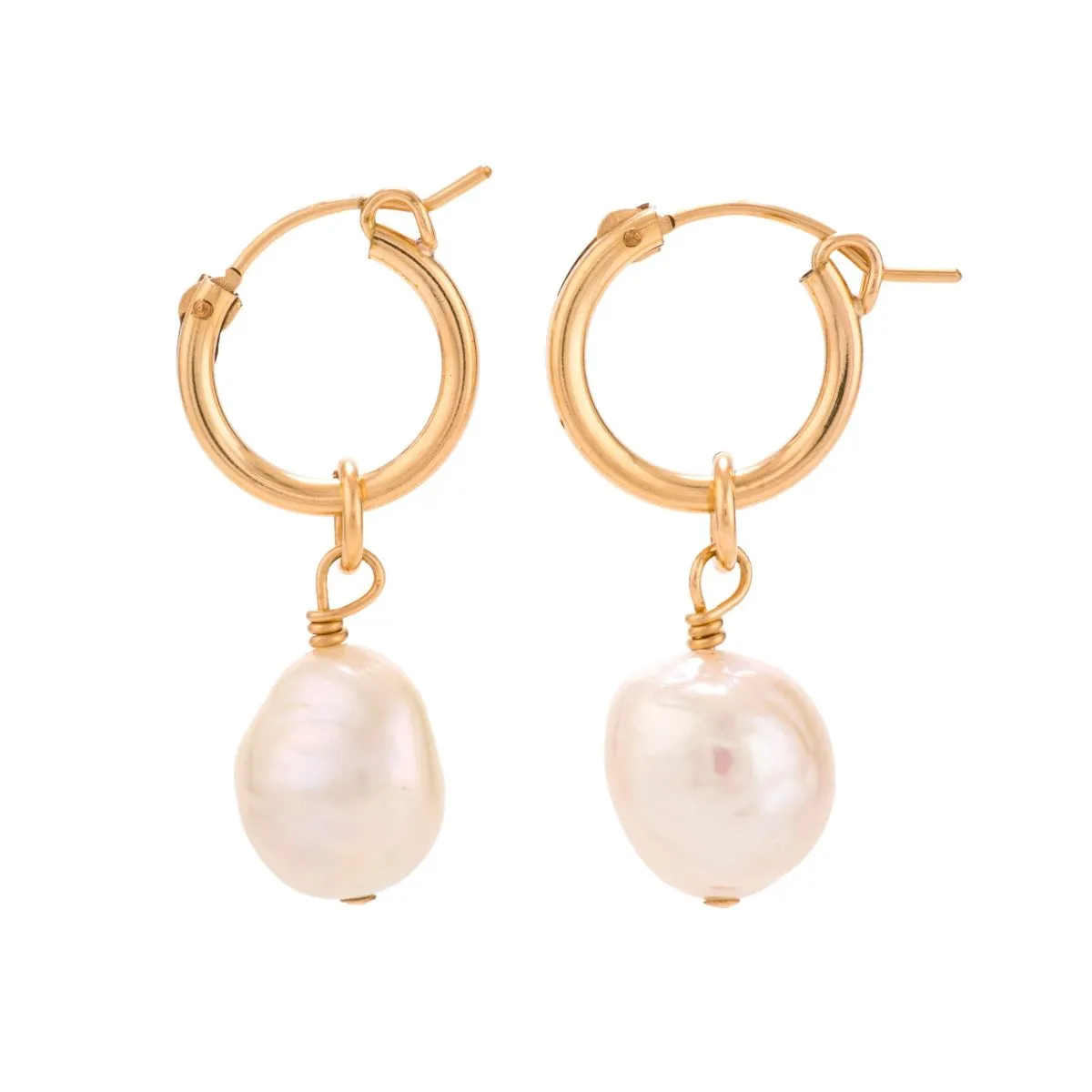 Pandora Pearl Hoop Earring