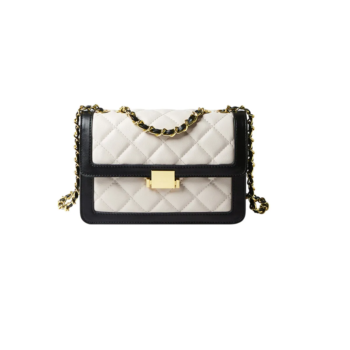 Paris Diamond-Quilted Chain Shoulder Bag