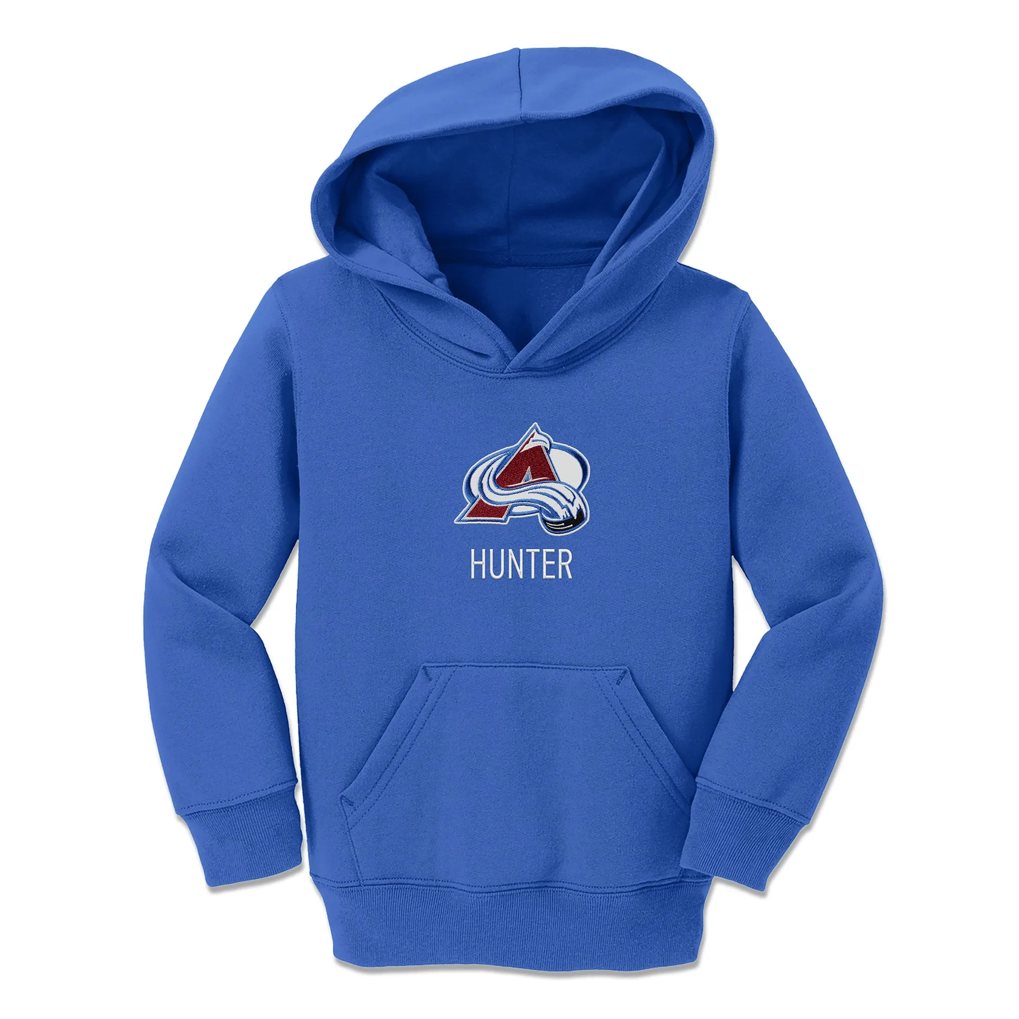 Personalized Colorado Avalanche Toddler Pullover Hooded Sweatshirt