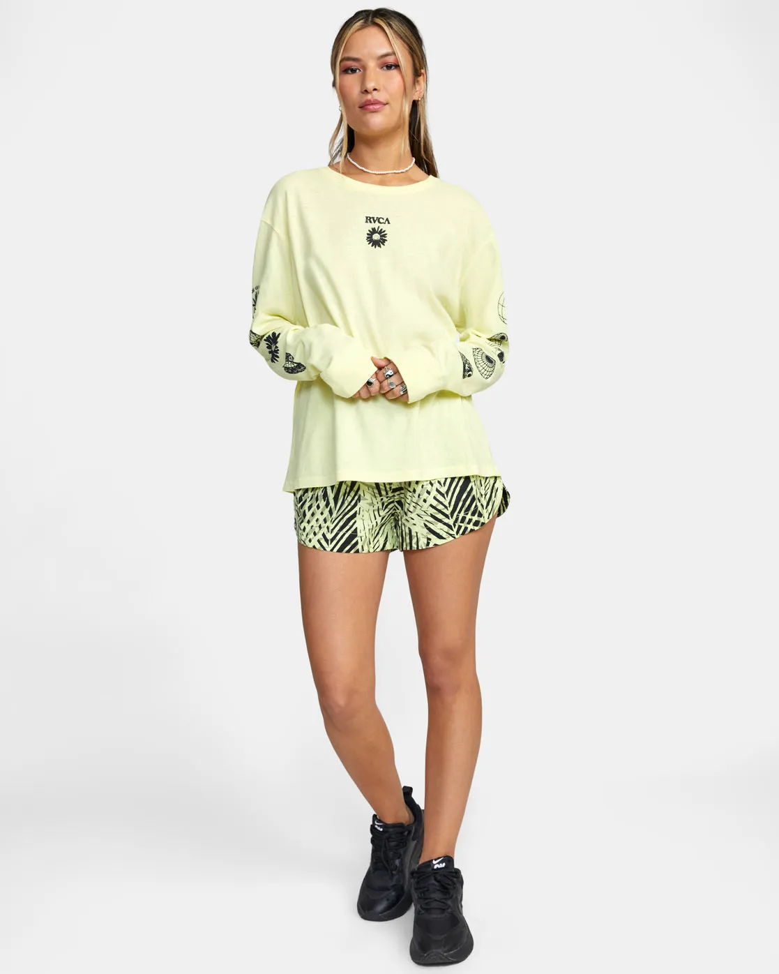 Pet Cactus Long Sleeve Tee - Dusty Yellow