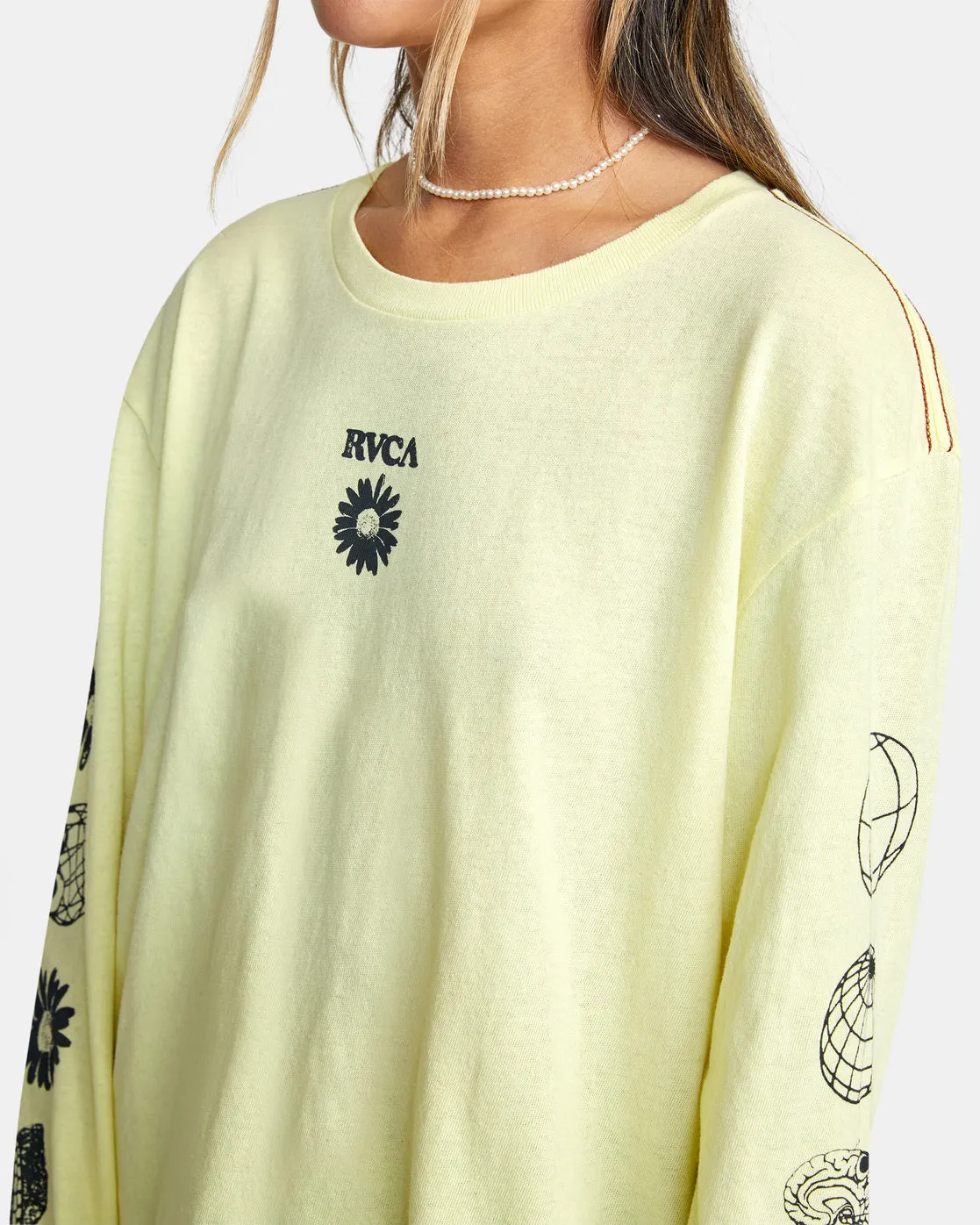 Pet Cactus Long Sleeve Tee - Dusty Yellow