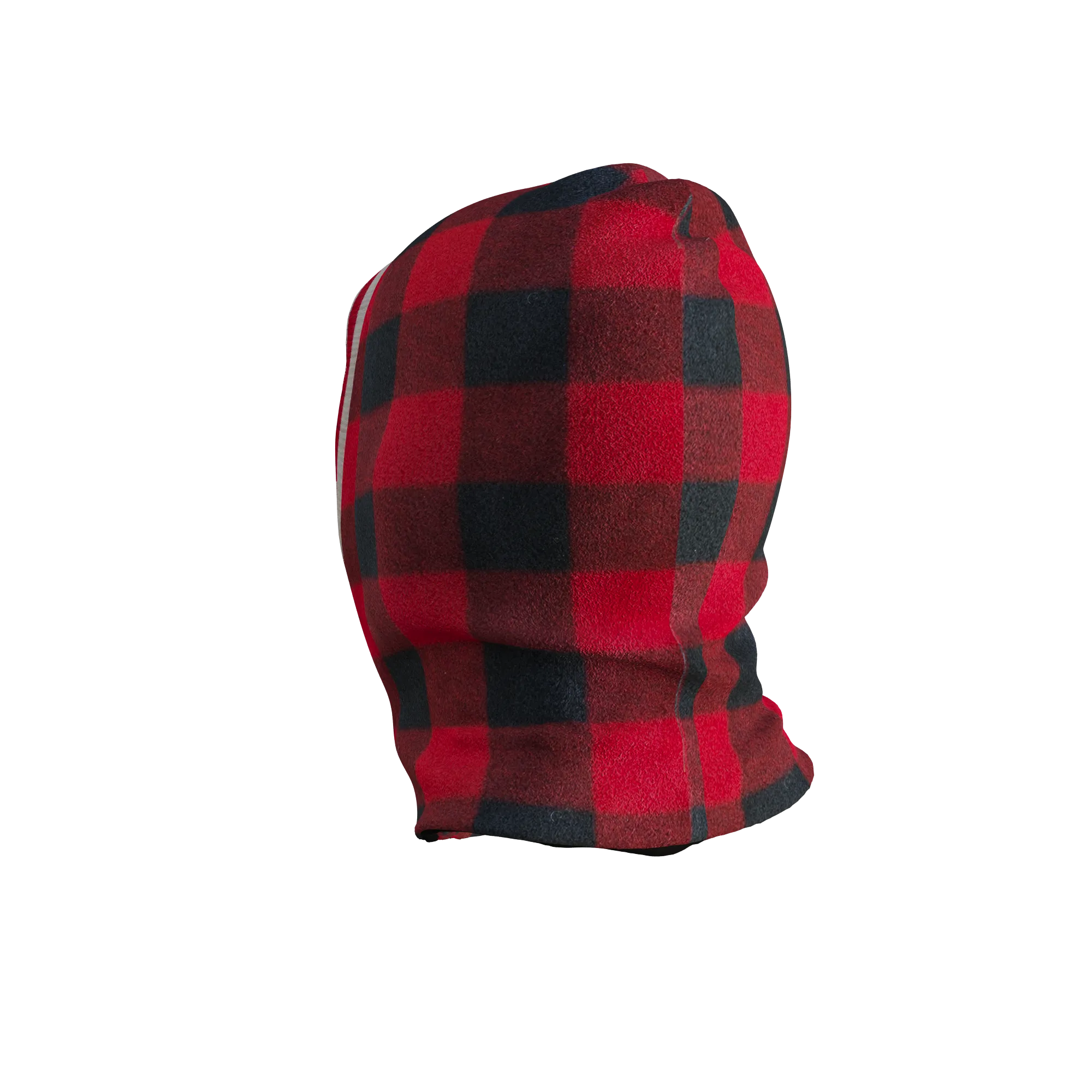 Pook Ninja - Red Plaid and Black Double Layer Polar Fleece Balaclava